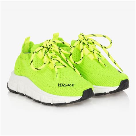 neon green versace shoes